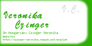 veronika czinger business card